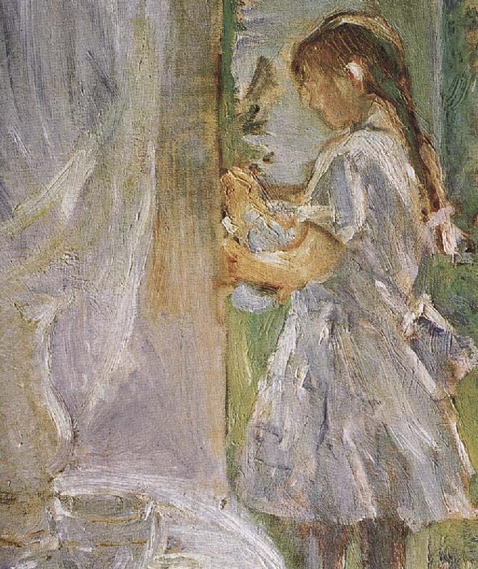 Detail of At the little cottage, Berthe Morisot